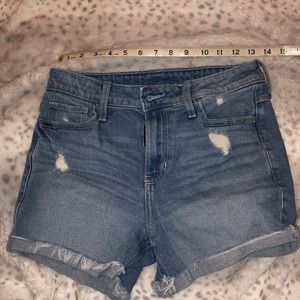 High rise midi shorts